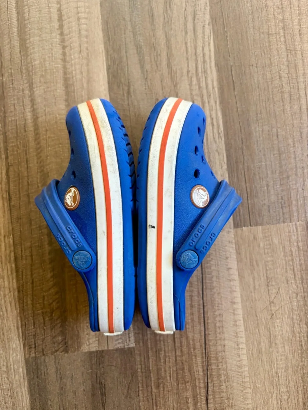 CROCS Kids Blue Slip-On Clogs with Back Strap